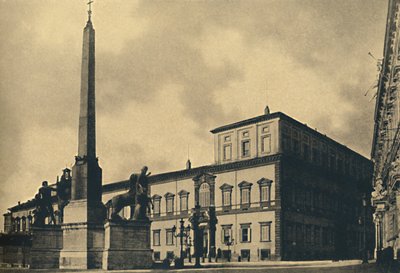 Rom - Der Quirinalspalast und der Brunnen, 1910 von Unbekannt