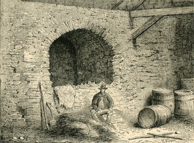 Römische Mauer am Tower Hill, um 1872 von Unbekannt