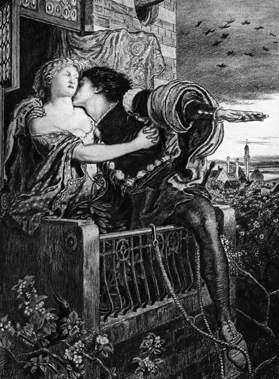Romeo und Julia, spätes 19. Jahrhundert von Unbekannt