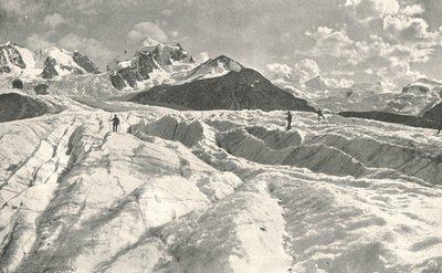 Roseg-Gletscher bei Pontresina, Engadin, Schweiz, 1895 von Unbekannt