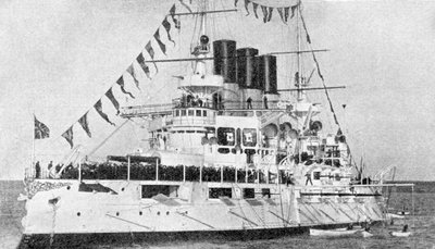 Russisches Schlachtschiff Retvisan, Russisch-Japanischer Krieg, 1904-5 von Unbekannt