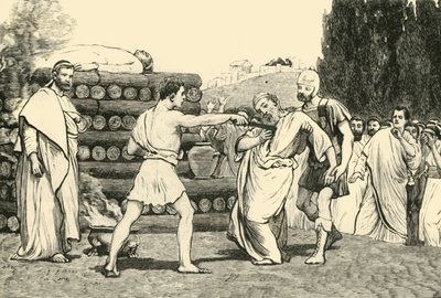 Opferung des Scaevola, 1890 von Unbekannt