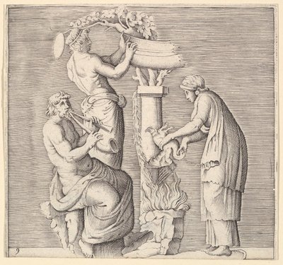 Opfer eines Schwans, veröffentlicht ca. 1599-1622 von Unbekannt