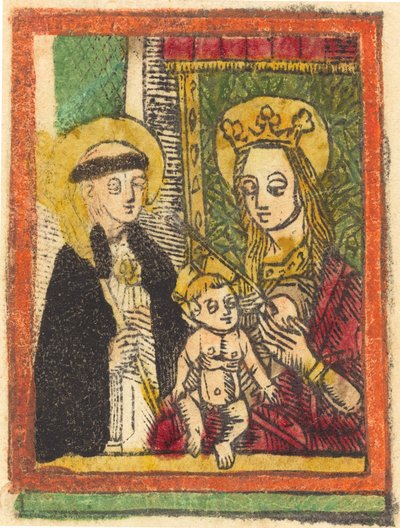 Heiliger Bernhard mit der Madonna und Kind von Unbekannt