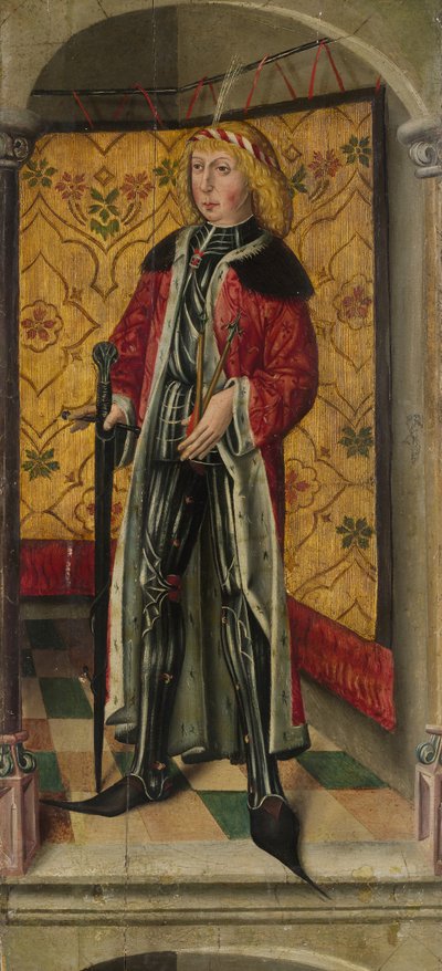 Heiliger Georg und Heiliger Sebastian, um 1480 von Unbekannt