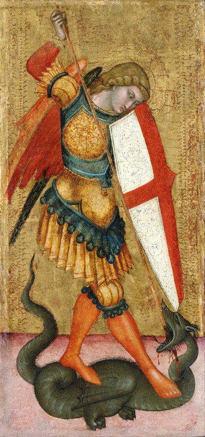 Sankt Michael und der Drache, 14. Jahrhundert von Unbekannt
