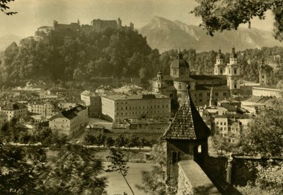 Salzburg vom Kapuzinerberg, Österreich, um 1935 von Unbekannt
