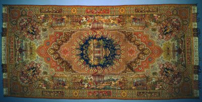 Schal mit Genrebildern, 1875-1899 von Unbekannt