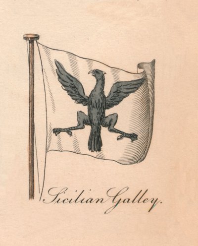 Sizilianische Galeere, 1838 von Unbekannt