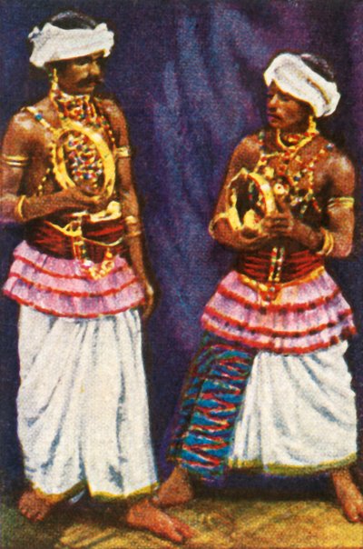 Singhalesische Teufelstänzer aus Ceylon, ca. 1928 von Unbekannt