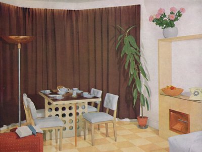 Kleines Wohn-Esszimmer, 1938 von Unbekannt