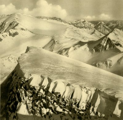 Schneebedeckte Berge, Bad Hofgastein, Österreich, um 1935 von Unbekannt