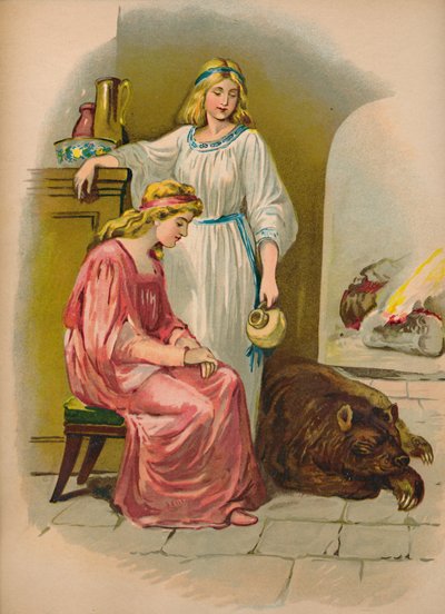 Schneeweißchen und Rosenrot, 1903 von Unbekannt