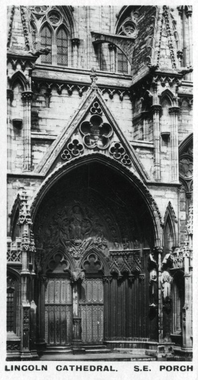 Südostvorhalle, Lincoln Cathedral, um 1920er Jahre von Unbekannt