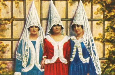 Spanische Frauen in Mantillas, ca. 1928 von Unbekannt