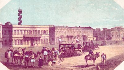 Platz in Alexandria, 19. Jahrhundert von Unbekannt