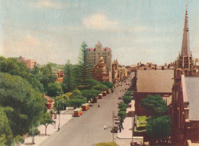 St. Georges Terrace, Blick nach Westen, um 1947 von Unbekannt