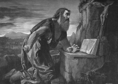 St. Hieronymus in der Wildnis, ca. 1525-1530 von Unbekannt