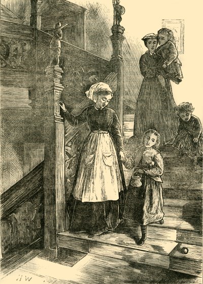 Treppe des Cromwell House, 1876 von Unbekannt