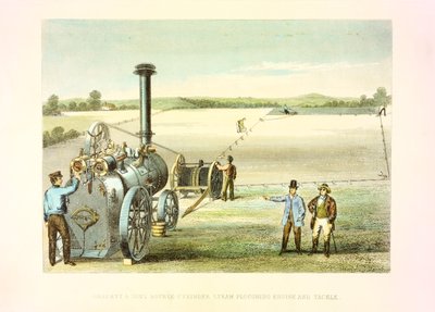 Dampfpflug, ca. 1860 von Unbekannt