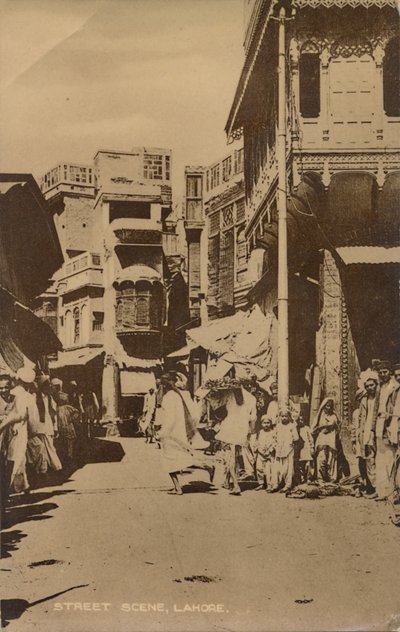 Straßenszene, Lahore von Unbekannt
