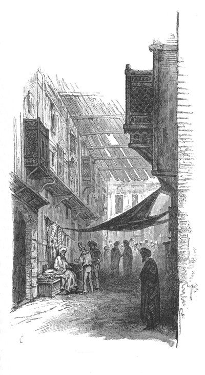 Straße in Suez, um 1882 von Unbekannt