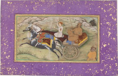 Sultan Salim in einer Kutsche von Unbekannt