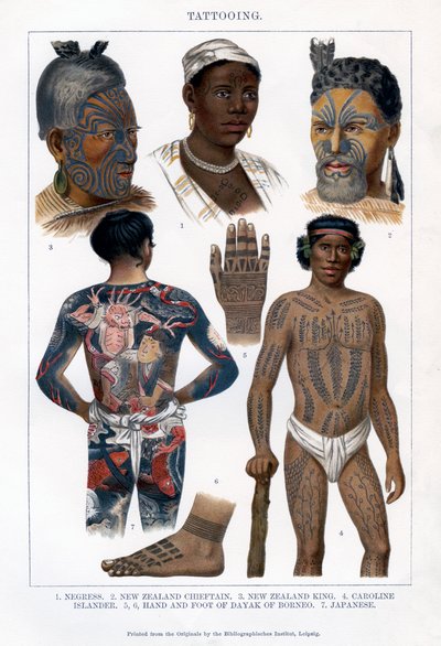 Tätowierung, 1800-1900 von Unbekannt