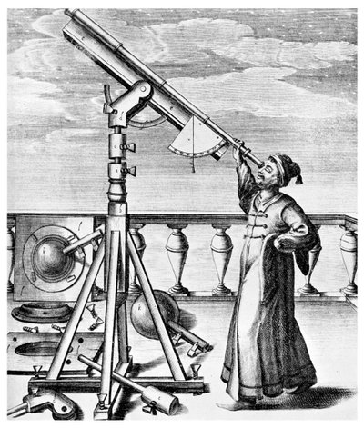 Teleskop aus Selenographia, 1647, 1956 von Unbekannt