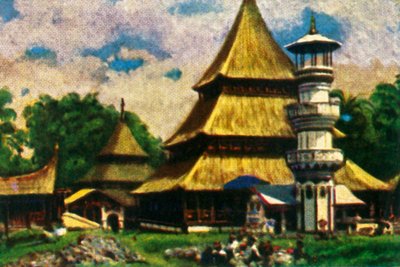 Tempel in Kota Baru, östliches Sumatra von Unbekannt