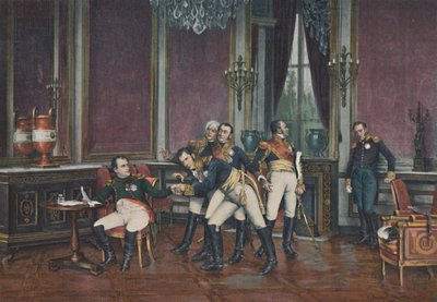 Die Abdankung, Fontainebleau, 6. April 1814, 1896 von Unbekannt