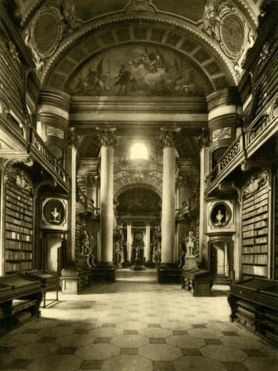 Die Österreichische Nationalbibliothek, Wien, Österreich, ca. 1935 von Unbekannt