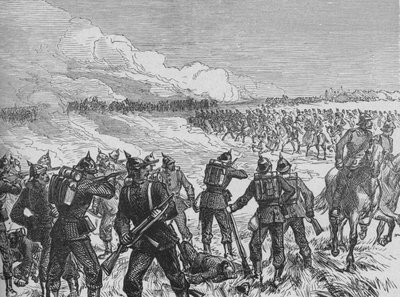 Die Schlacht von Langensalza, ca. 1890 von Unbekannt