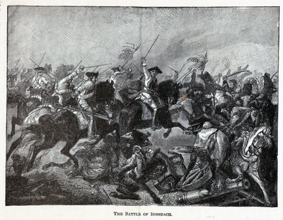 Die Schlacht bei Roßbach, 1882 von Unbekannt