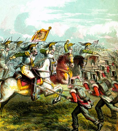 Die Schlacht von Waterloo, 1815, um 1850er Jahre von Unbekannt