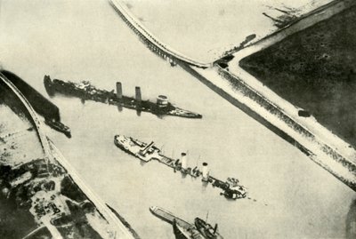 Die Blockade des Hafens von Zeebrugge, 1919 von Unbekannt