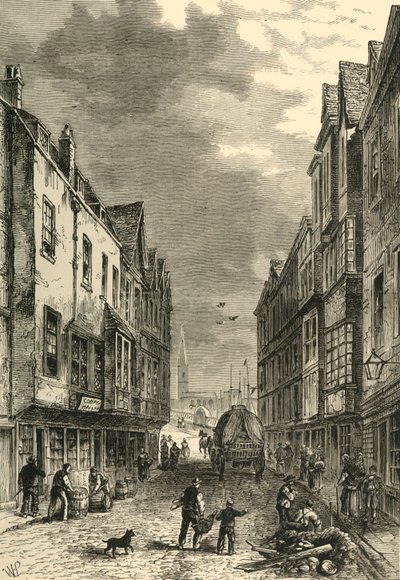 Das Brückenfuß, Southwark, 1810, um 1878 von Unbekannt