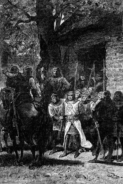 Die Gefangennahme von Richard Löwenherz, 1192, 1909 von Unbekannt