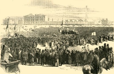 Das Chartisten-Treffen auf Kennington Common, 1848, ca. 1878 von Unbekannt