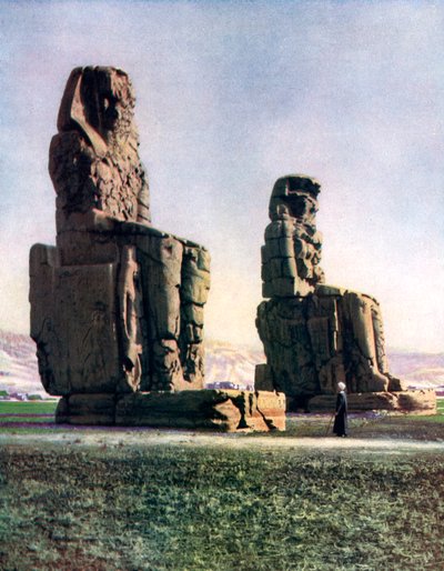 Die Kolosse von Memnon, Theben, Ägypten, 1933-1934 von Unbekannt