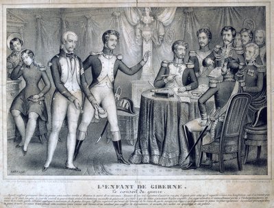 Der Kriegsrat, 1818, 19. Jahrhundert von Unbekannt