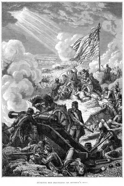 Die Verteidigung von Bunker Hill, 1775 von Unbekannt