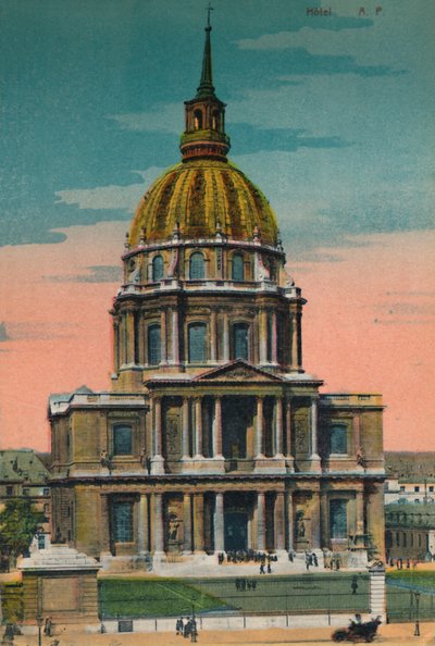 Die Kuppel von Les Invalides, Paris, ca. 1920 von Unbekannt