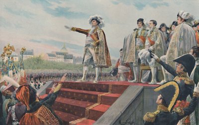 Das Feld des Mai, April 1815, 1896 von Unbekannt