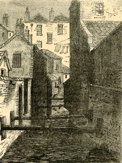 Die Fleet Ditch, vom Red Lion, ca. 1872 von Unbekannt