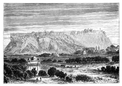 Die Festung von Gwalior von Unbekannt