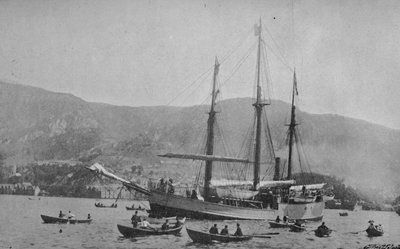 Die Fram verlässt Bergen, 1893, 1897 von Unbekannt