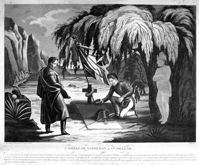 Der Geist Napoleons auf St. Helena, ca. 1825 von Unbekannt