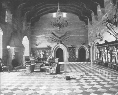 Die Große Halle, Warwick Castle, Warwickshire, 1894 von Unbekannt