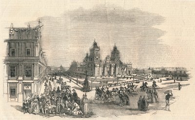 Der Große Platz, Mexiko, 1845 von Unbekannt